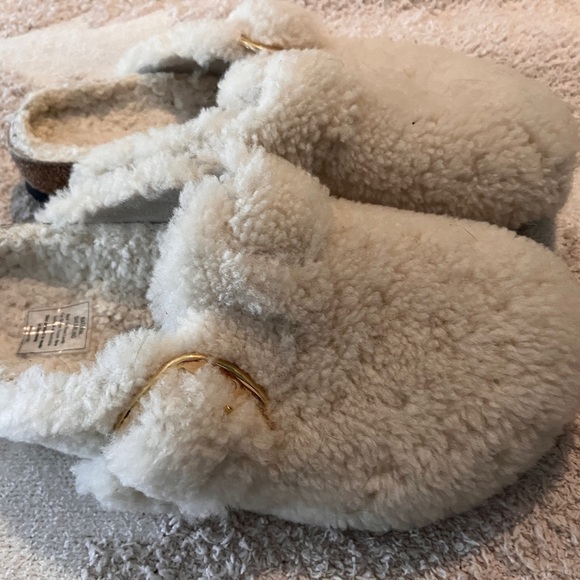 Boston Big Buckle Teddy Shearling Birkenstock Clog - Picture 3 of 8